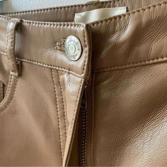 NWT Aritzia Melina pants brown chestnut 2 - Picture 3 of 8